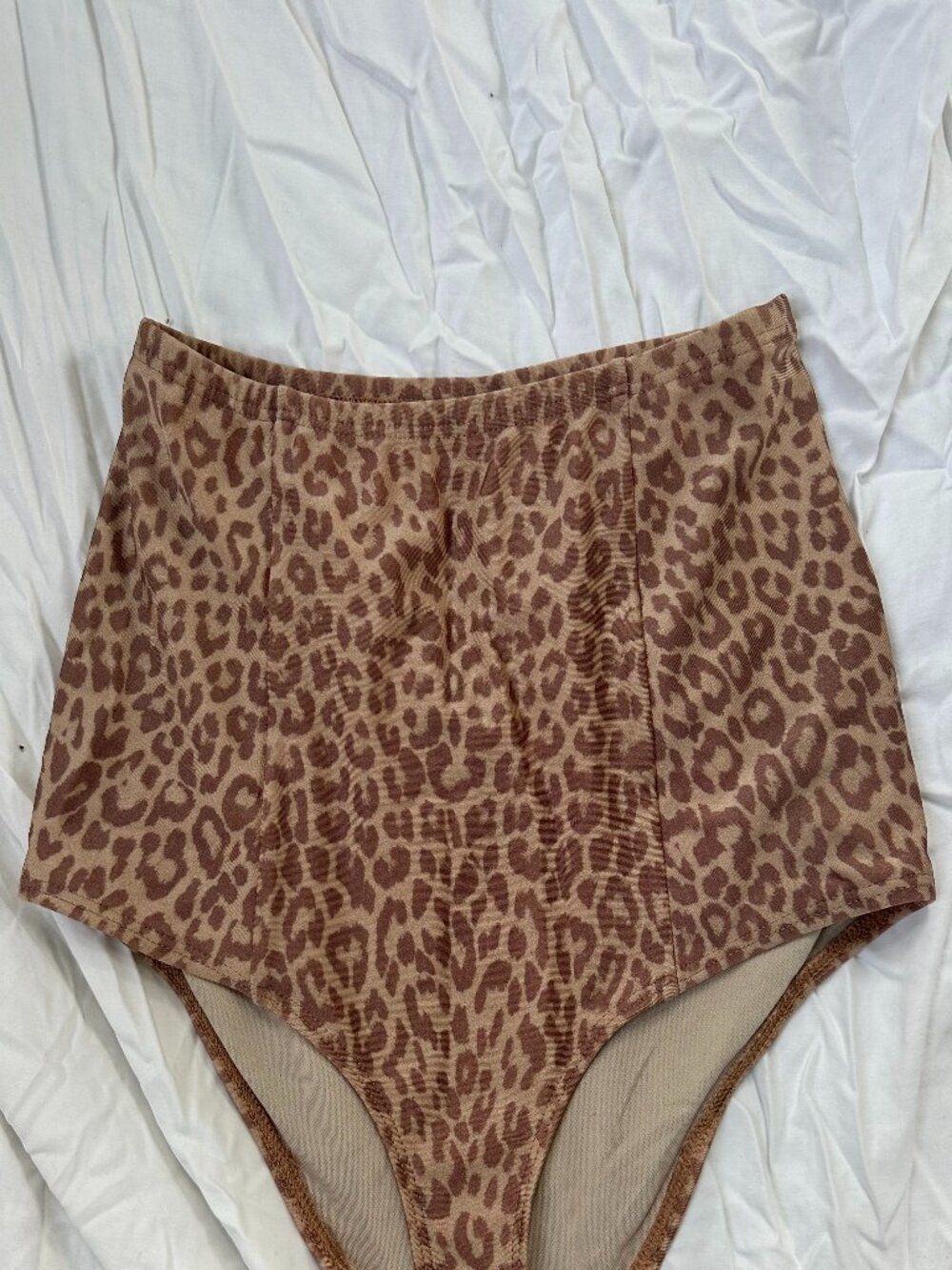 American Apparel  Leopard print bathing suit bottoms